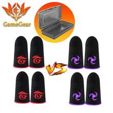 Gaming Finger Sleeves, High Sensitivity Breathable Anti-Slip Thumb Covers For Mobile Gaming - Red - View 13