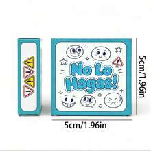 No Lo Hagas! Spanish Fun Challenge Card Game, Multiplayer Interactive Party Tabletop Game, Forbidden Action Reaction Challenge Cards, Friends Gathering Family Entertainment Game Night, Icebreaker Social Card Game, Portable Square Card Set, Creative Party Gift - Multicolor - View 2