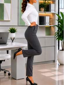 Women Pants - Grey - View 2