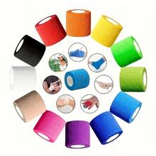 1/6/12 cuộn băng gạc đàn hồi, băng gạc vải không dệt mềm thoáng khí [Kích thước 2.5*450cm] - Nhiều màu - Xem 7