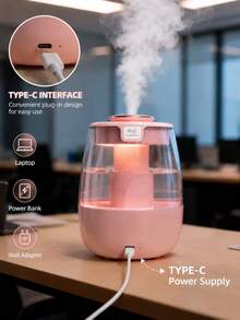 2.2升卧室加湿器，家用电动香薰机，精油香薰雾化加湿器，USB供电，顶部加水，适用于大房间，数字显示，夜灯，3种雾量模式，自动关机，静音运行，兼容精油和香氛。超大容量冷雾加湿器，适用于卧室、客厅、办公室装饰、植物、室内使用，易于清洁和加水，是送给家人和女性的绝佳圣诞礼物。 - 彩色 - 查看 11