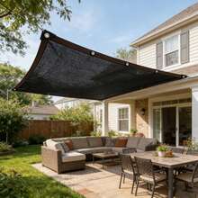 1pc Black UV Protection Sunshade Net, High Density Breathable Sunscreen, Multi-Functional Outdoor Snow Protection Net, High Concentration UV Protection, Snow And Frost Protection, Suitable For Yard, Picnic, Parking Lot, Garden, Balcony, Corridor Pavilion, Beach, Courtyard And Roof, Easy To Install, Reinforced Corners, Durable And Sturdy Edges, Spring And Summer, Sun Protection, Outdoor, Camping, Wedding, Home Supplies, Travel Portable - Multicolor - View 2