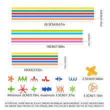 Children's Colorful Multi-Functional Straw Building Blocks Connector Pieces, Space Construction, DIY Handmade Assembly Toy, Random Color - Multicolor - View 3