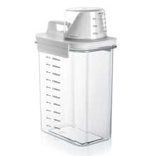 Airtight Storage Container With Measuring Cup, 2300 Ml, Multifunctional Box For Detergent, Laundry Powder, And Dry Food, Household Container For Kitchen And Laundry Room - View 7