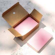 100PCS (90x55mm) Blank Flash Cards Colored Heavy Duty Cardstock Pocket Index Note Cards For Word Learning Memory Handwriting Message - A - View 17