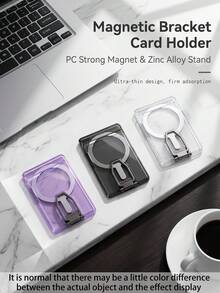 Giá đỡ thẻ điện thoại nam châm tương thích với ốp lưng điện thoại /Apple 17/16/15/14/13/12/Mini/Plus/Pro Max, mỏng, chống mài mòn, chống nước, chống trộm, chống sốc, nhiều ngăn cho thẻ ID/thẻ tàu điện/thẻ ngân hàng, danh thiếp, v.v. - Nhiều màu - Xem 3