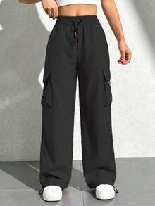 Women Sweatpants - Black - View 1