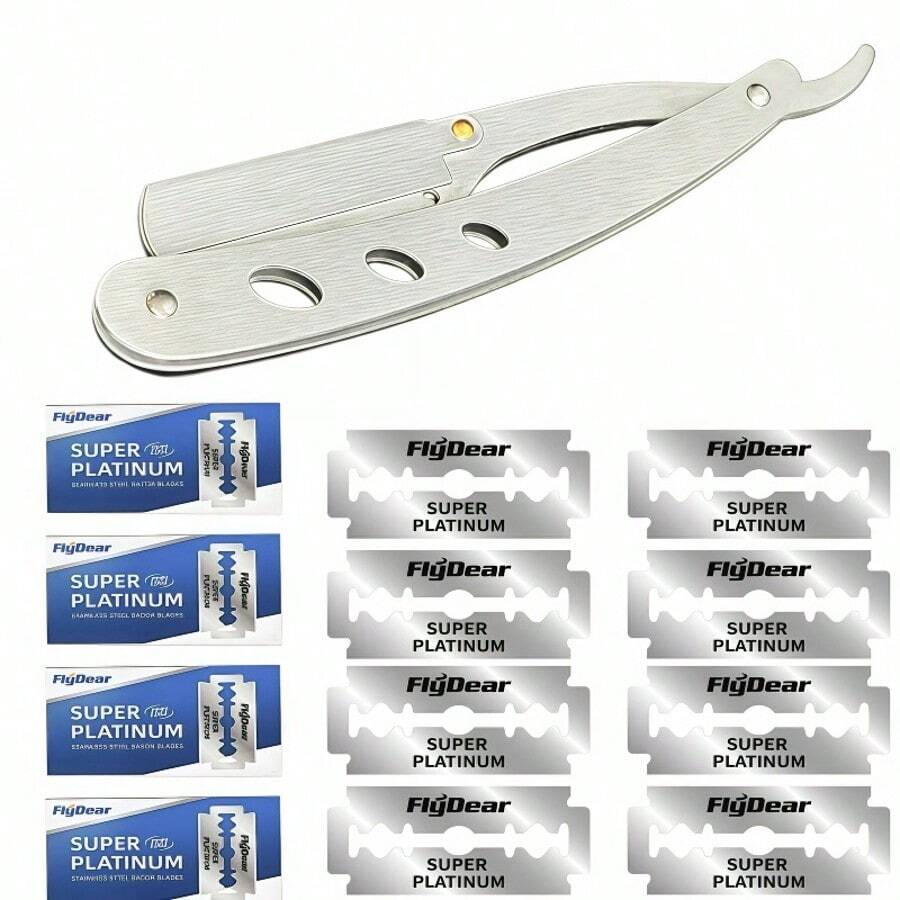 Classic Retro Stainless Razor Double Edge Razor Blades Men's Razors Professional Barber Tool