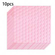 1/5/10pcs Random Color Magic Sponge Cloth, New Thickened Super Absorbent Cleaning Cloth, Multi-Functional Home Cleaning Pad, Suitable For Glass, Ceramic, Floor, Wall Cleaning, Honeycomb Texture, Non-Scratch Foam Scrubber - Pink - View 2