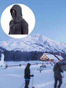 1pc Winter Warm Neck Gaiter Hat, Unisex Windproof Balaclava, Outdoor Cycling Face Mask, Cold-Proof - Multicolor - View 5