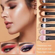 45Pcs All‑In‑One Makeup Tools Set,25Pcs Makeup Brushes,3Pcs Makeup Sponges,6Pcs Mini Makeup Sponges,6Pcs Finger Powder Puffs,3Pcs Triangle Powder Puffs,1Pc Brush Cleaning Bowl,1Pc Eyelash Curler - Multicolor - View 3