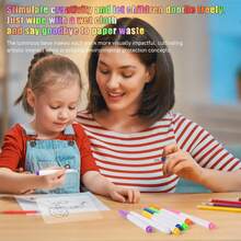 LED Message Board With 7-Color Pens, Acrylic Glowing Drawing Board, LED Light-Up Drawing Board With Stand, Suitable For Office, Home, Christmas Gift, New Year Gift, Back To School Gift - Multicolor - View 8