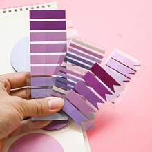 6pcs/Set Index Tabs Labels PET Semi-Transparent Purple Series Sticky Notes Marker Tabs Student Textbook Record Tabs Reading Notebook Message Tabs School Supplies Back To School Supplies Ultra-Thin Index Tabs - one-size - View 8