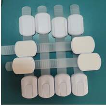 6pcs Plastic Children Safety Cabinet Locks, Adjustable Multi-Function Drawer Safety Locks Door Locks Design, Prevent Children From Being Trapped - White - View 8
