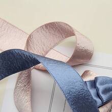 Double-Sided Shiny Thick Silver Glitter Velvet Ribbon Hair Clip Bow Handmade Sewing Decoration Fresh Floral Gift Wrapping Ribbon - A - View 5