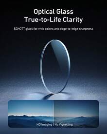 TELESIN Filters Set For D J I Osmo Action 6 CPL ND8 ND16 ND32 Lens Set CPL UV VND 2-32 Lens Filter Kit Black Diffusion 1/4 Filter Light Pollution Reduction Filter HD Optical Glass Multi-Coated Filters Sports Camera Accessories - View 4