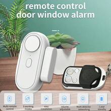 Wireless Door Alarm - Remote Controlled Alarm (Optional: With Or Without Remote Control) - Window Open Alarm - Home Security Sensor - Pool Alarm - Multi-Function, Magnetic Contact Doorbell/Pool Gate Alarm/Fridge Door Alarm/Forced Entry Alarm - White - View 1