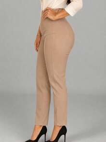 Women Pants - Camel - View 3