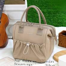 Large Capacity Lunch Tote Bag With Built-In Insulated Liner, Lunch Bag For Office, Students, Picnic, Travel, Camping, Back To School Essential - Multicolor - View 16
