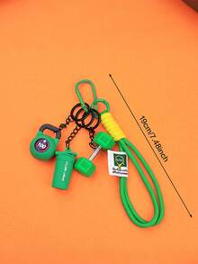Yogodlns Creative Simulation Style Basball Set Keychain Detachable With Buckle Simulation Dumbbells Keyring Bag Charm Pendant Gym Lovers Lifting Bag Pendant - Multicolor - View 11