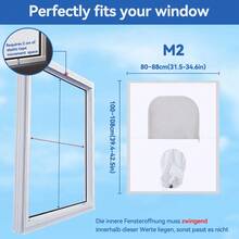 Sello de ventana para aires acondicionados portátiles: Ajuste personalizado para su ventana - Blanco - Ver 11