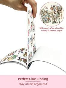 DanSoul 20 Sheets Large Size Romantic Valentine's Day Theme Adult Planner Stickers, Pre-Cut 3 Materials Waterproof Matte PET And Paper Sticker Set, Aesthetic Scrapbook DIY Handmade Art Project Material - Journaling Stickers - View 9