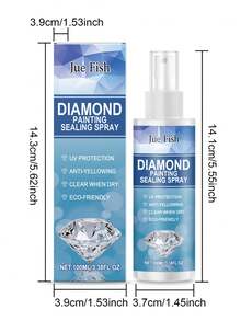 Jue Fish Upgraded Diamond Painting Sealing Spray, 30-Minute Quick Dry Diamond Painting Glue, Fixes And Maintains Diamond Painting Shine, Diamond Painting Accessories Tool, Easy To Use, No Brushing Required (1pc) - View 10