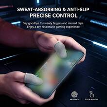 Mobile Gaming Anti-Sweat Finger Sleeves With Storage Box Set, Ultra-Thin Breathable Touchscreen Sensitive, Effectively Reduces Hand Sweat Slipping And Disconnection, Compatible With Various Mobile Phones And Games, Durable Elastic Fit For Fingers, Storage Box For Easy Storage And Prevention Of Loss, Suitable For Competitive Gaming Players, High Cost-Performance Mobile Gaming Accessory - Multicolor - View 4