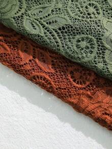 6pcs Women's Comfortable Lace Patchwork Plus Size Panties - Multicolor - View 5