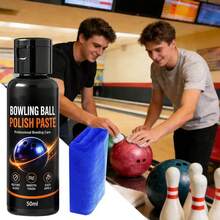 Bowling Ball Cleaner 50ml Long-Lasting Protection Polishing Cleaning Paste Portable Bowling Cleaner Set For Beginners Bowlers - 1 - View 5