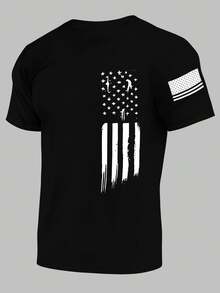 3pcs/Set Men's Fashionable Printed Short Sleeve T-Shirts | Exquisite Design | Summer Essential | Easy To Match, Showcase Your Style - Multicolor - View 4