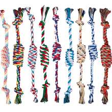 Extra Thick Dog Rope Toy For Large Breeds And Heavy Chewers , Durable, Sturdy Teeth Cleaning Toy For Tug-Of-War And Heavy Chewing. Suitable For All Dog Sizes, Including Puppies And Adult Dogs. Dog Rope Toy With Sturdy Construction And Reinforced Design, Perfect For Active Dogs. Dog Toys - Multicolor - View 12