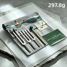 1 Set Portable Tuning Fork Sound Kit, High-Quality Aluminum Alloy Tuning Fork Set With Instruction Manual And Premium Strap Storage Bag, Suitable For Daily Home Yoga And Sound Experience Props - Multicolor - View 6