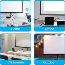 Tripod Projector Screen With Stand 60 Inch, 72 Inch 4:3, 16:9 4K HD Projector Screen Stand Wrinkle-Free Height Adjustable Portable Screen Suitable For Projector Indoor/Outdoor Movies, Home Theater, Gaming - Single-stand Projector Screen - View 7