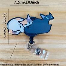 Retractable D Card Holder Reel With Cute Cartoon Design, Nurse Hospital Badge Holder Office Lanyard 1pc - X777 - View 5
