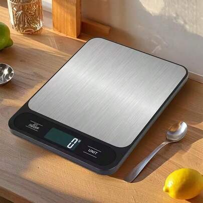 1 unidad Báscula digital de café negra, 3 kg, Tara+Temporizador, LED, portátil para espresso, goteo y repostería, batería no incluida, báscula de cocina electrónica para café y harina