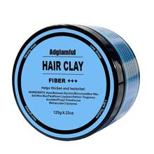 Adglamful Men's Styling Clay, Natural Fresh Scent Matte Hair Wax 120g, Suitable For Creating Voluminous, Dry Styling, Long-Lasting Hold, Lightweight And Non-Sticky, Creating Natural Texture Effect Matte Hair Wax - Mud - View 13