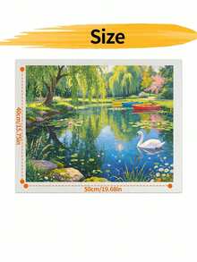 Adult Digital Oil Painting, Beautiful Park Scenery DIY Acrylic Oil Painting Kit, Canvas Material Includes Drawing Tools, Adult Digital Oil Painting Set, Home Decor Painting. - Sets - View 10