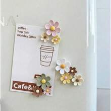 2pcs/5pcs/10pcs Magnet Kulkas Bunga Daisy Lucu, Stiker Kulkas Bunga Resin 3D, Dekorasi Kamar yang Menggemaskan, Perlengkapan Asrama Mahasiswa, Dekorasi Rak (Magnet Tahan Lama, Stiker Dekoratif, Dekorasi Rumah) - beraneka warna - View 6