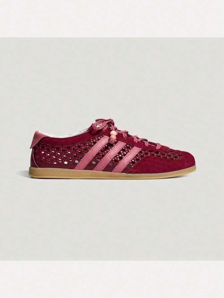 Adidas Originals 中性款 ORIGINALS GAZELLE LO PRO "T-Toe" 復古薄底透氣滑板鞋 訓練鞋 KH6237 - 酒紅色 - 查看 1