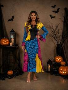 Women Long Dresses - Yellow - View 2