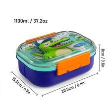 1 buah/Set Kotak Bekal Plastik Lucu dengan Peralatan Makan, Kotak Bento Anti Bocor yang Dapat Digunakan Kembali, Wadah Bekal Portabel, Wadah Penyimpanan Makanan Salad Buah, Aman untuk Kulkas & Microwave, Cocok untuk Pelajar dan Dewasa di Sekolah, Kantor, Piknik, Kembali ke Sekolah - MultiWarna - View 19