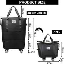 Rolling Travel Bags - Pink - View 4
