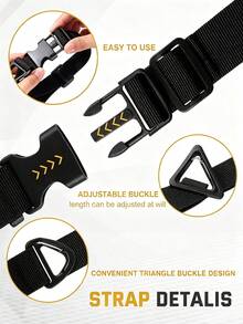 Practical Style Webbing Flat Hanging Straps, Shape With Quick‑Release Buckle & Carabiner Clip Details, Adjustable Length For Cable Hose Organizing & Hanging Storage, Workshop, Garden Yard, Household Tidying, Indoor & Outdoor Use Across All Seasons - Multiple Styles - View 9