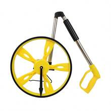 Mechanical Measuring Wheel, Range Resettable, Portable Mechanical Distance Measuring Tool, Precisely Measures Architectural Landscapes And Ergonomics, Comes With A Storage Bag - Yellow - View 7