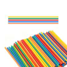 Children's Colorful Multi-Functional Straw Building Blocks Connector Pieces, Space Construction, DIY Handmade Assembly Toy, Random Color - Multicolor - View 7