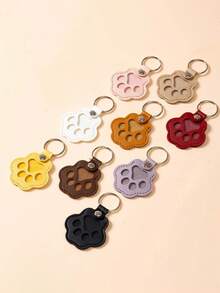 10pcs Pet Hair Memorial Keychain - Cute Paw Print Design With Storage Space For Dog/Cat Hair, Pet Owner Keepsake, Unique Gift Idea - Random Color 10pcs - View 3