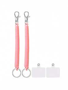 Phone Lanyard With Adhesive Patch, Elastic Phone Wrist Strap And Phone Case Anti-Theft Strap, Suitable For Outdoor Hiking, Skiing, Climbing, Compatible With Most Smartphones, Perfect Birthday Or Holiday Gift For Mother, Family, Friends, Also Can Be Used As Phone Charm Or Phone Chain - Multicolor - View 13