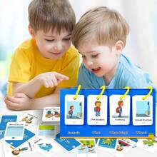 Children's English Sentence-Making Desktop Flip Board, Picture-Based Sentence-Building Early Education Flashcard Set, Replaceable Card Design With Rings, Fun Sentence-Assembling Educational Toy, Parent-Child Interactive Home Game, Holiday Birthday Gift For Boys And Girls, Suitable For Home And Classroom, Develops Language Expression, Starts Fun English Learning - Multicolor - View 7