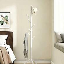Standing Coat Rack With Multiple Hooks, Space-Saving, Freestanding, Suitable For Entryway And Living Room Areas, Durable Hanging Rack For Coats, Hats, Handbags And Other Clothing, Minimalist Nordic Style Home Decor Storage Rack - Multicolor - View 6